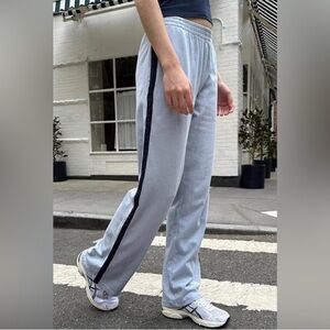 brandy melville anastasia pants blue with navy stripes